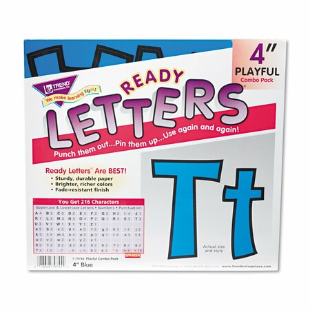 TREND Letters, Upper/Lowercase Combo, Blue, PK216 T79744